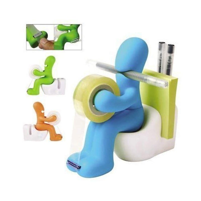 JDYYICZ Desk Accessory: Tape Dispenser Pen Memo Holder Clip Storage (Random Color)